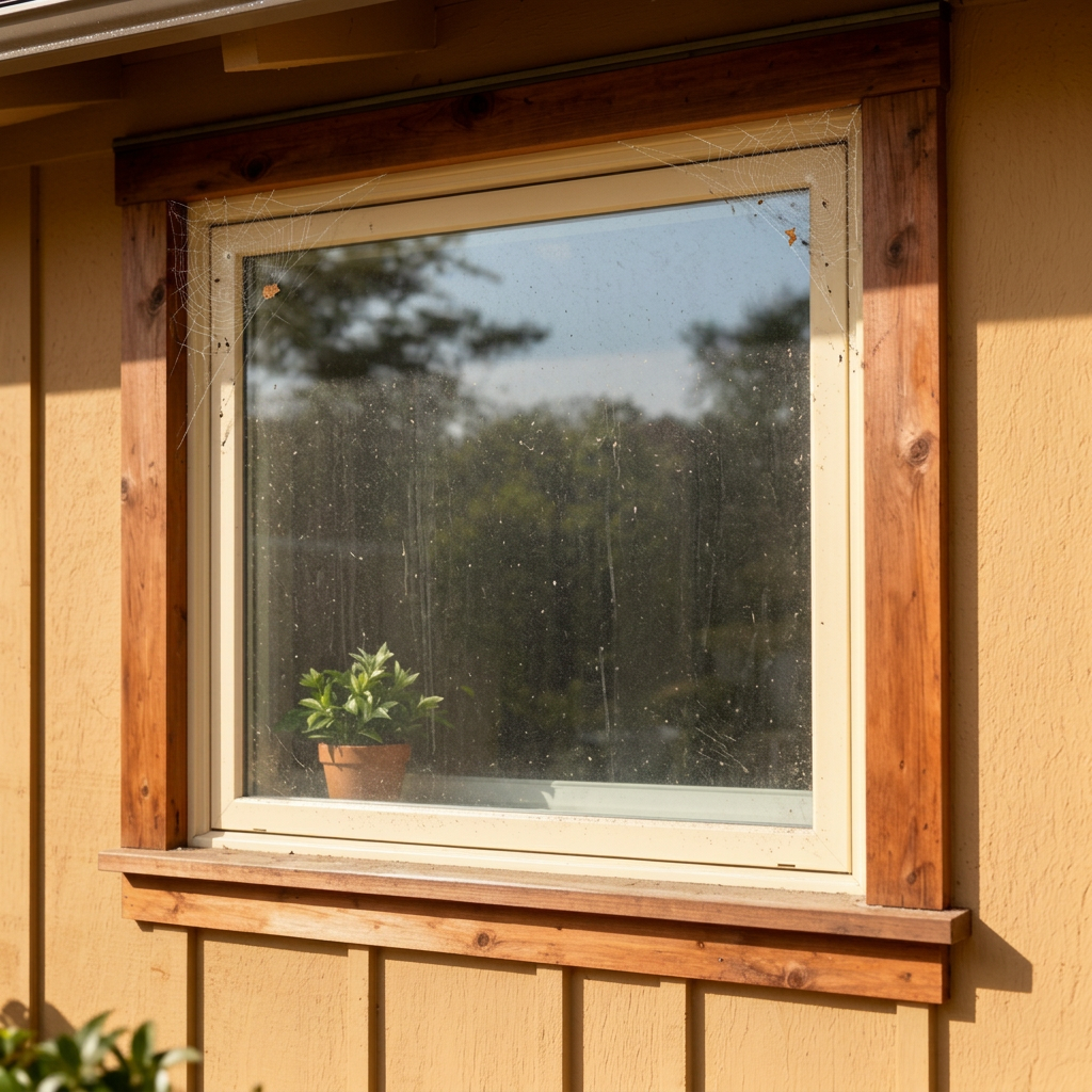Window before Clear View Cleaning
